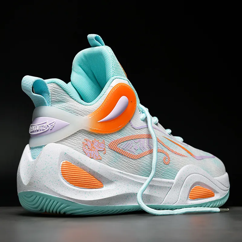 Black tailed Deer Shock Absorbers Slip Resistant, Abrasion Resistant, Breathable Mid Top Basketball Shoes Unisex-13