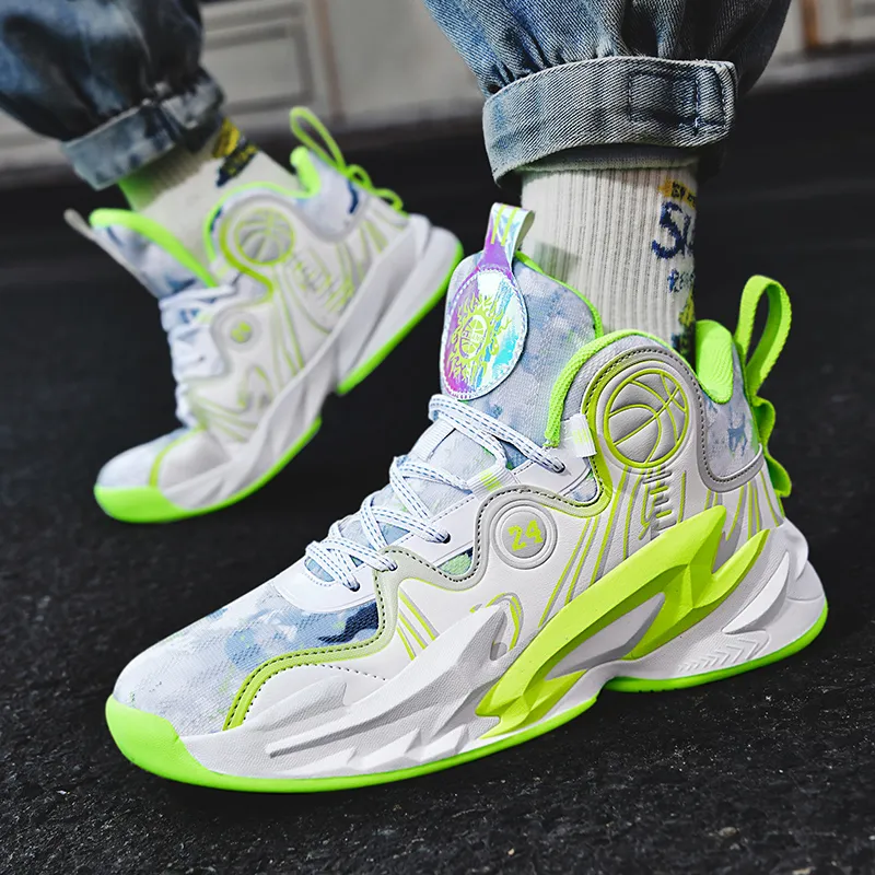 Black tailed Deer Cushioning, Slip Resistant, And Abrasion Resistant High Top Basketball Shoes Unisex-5