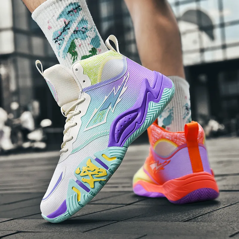 Black tailed Deer Shock Absorbers With Slip Resistant And Abrasion Resistant Properties Mid Top Basketball Shoes Unisex-24