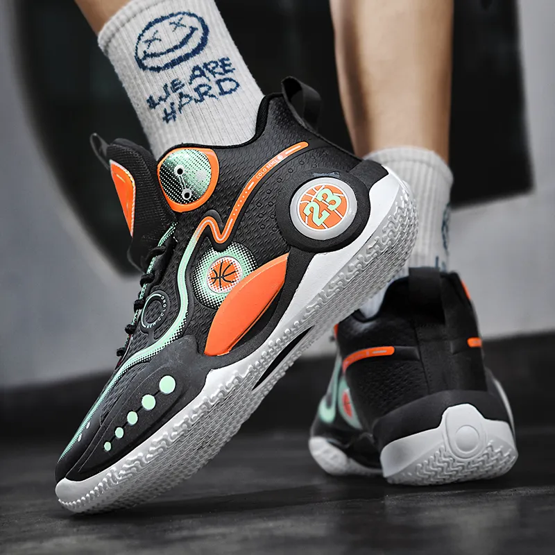 Black tailed Deer Cushioning, Slip Resistant, And Abrasion Resistant High Top Basketball Shoes Unisex-9