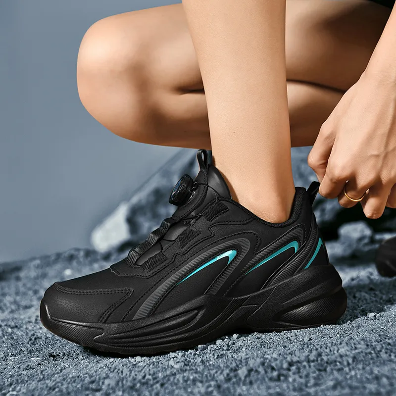 Black tailed Deer Cushioning Slip Resistant Coverage Mid Top Casual Running Shoes Unisex-5