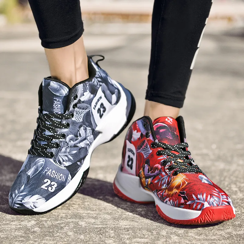 Black tailed Deer Shock Absorbers With Slip Resistant And Abrasion Resistant Properties Mid Top Basketball Shoes Men's-1