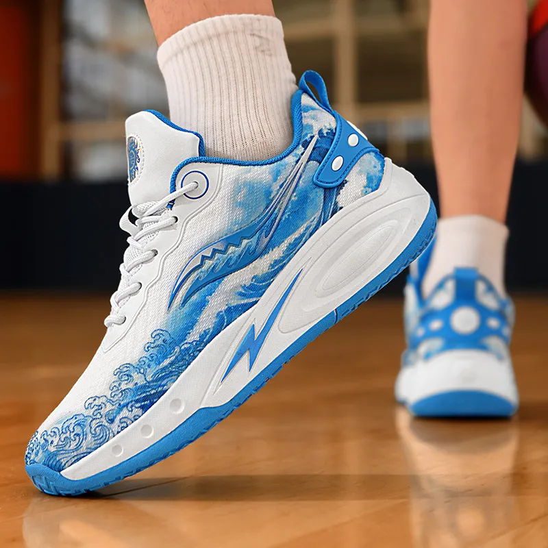 Black tailed Deer Shock Absorbers With Slip Resistant And Abrasion Resistant Properties Low Top Basketball Shoes Unisex-17
