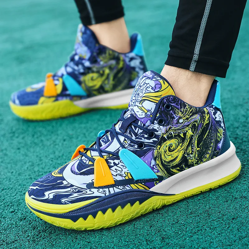 Black tailed Deer Slip Resistant, Abrasion Resistant, Breathable Mid Top Basketball Shoes Unisex-19