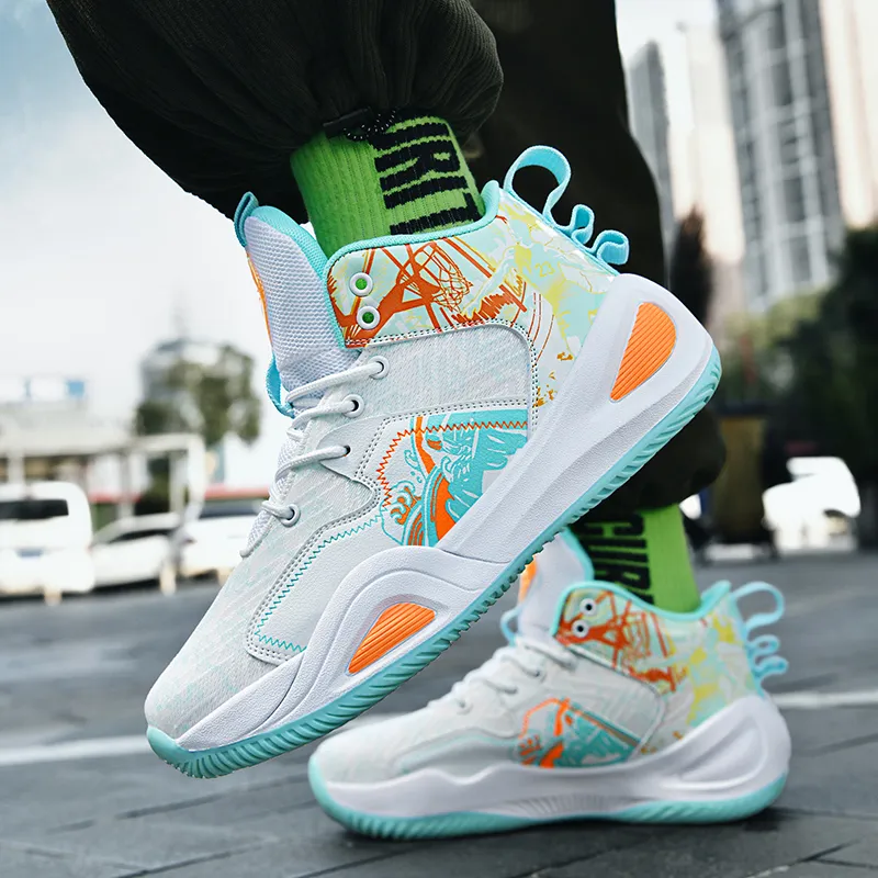 Black tailed Deer High Top Basketball Shoes Unisex-68