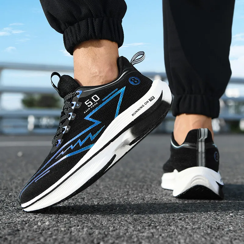 Black tailed deer Running Shoes Unisex Low Top Spring Green/Sunrise/Obsidian/Electric Glow/Flint Stones/Nightfall-15