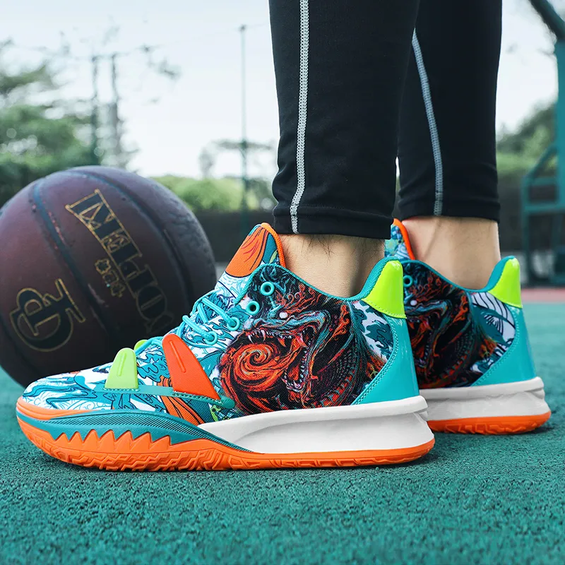 Black tailed Deer Slip Resistant, Abrasion Resistant, Breathable Mid Top Basketball Shoes Unisex-3