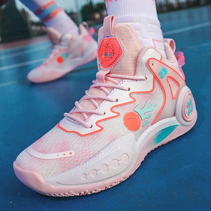 Black tailed Deer Shock Absorbers With Slip Resistant And Abrasion Resistant Properties Mid Top Basketball Shoes Unisex-5