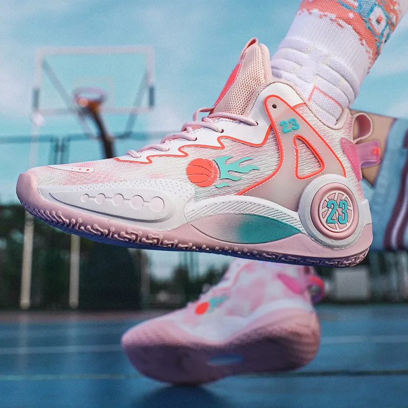 Black tailed Deer Shock Absorbers With Slip Resistant And Abrasion Resistant Properties Mid Top Basketball Shoes Unisex-3