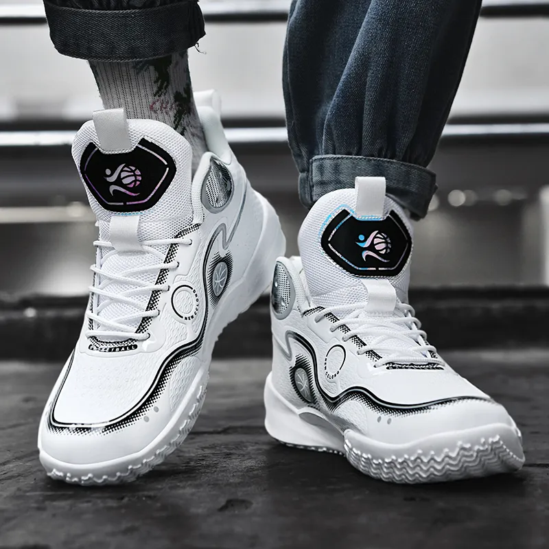 Black tailed Deer Cushioning, Slip Resistant, And Abrasion Resistant High Top Basketball Shoes Unisex-16
