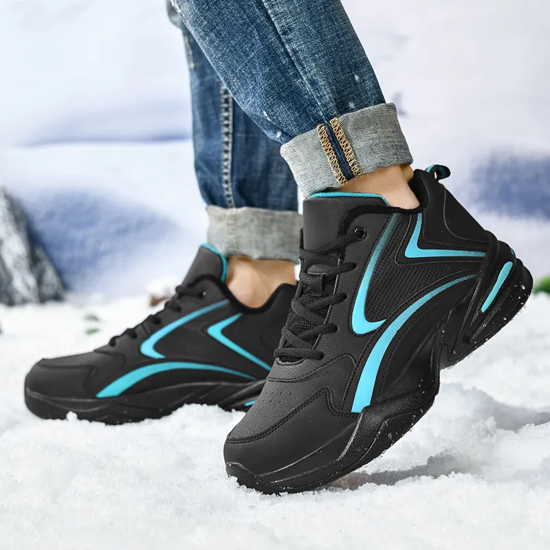Black tailed Deer Cushioning, Slip Resistant, And Abrasion Resistant Mid Top Casual Running Shoes Men's-42