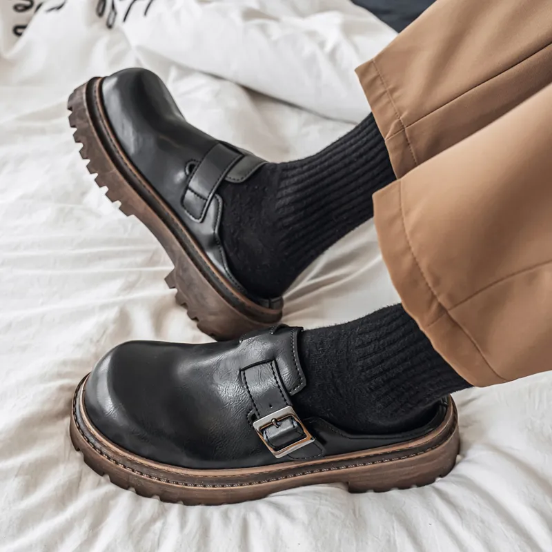 Black tailed Deer Slip Resistant Massage Abrasion Resistant Closed Toe Slippers Men's-6