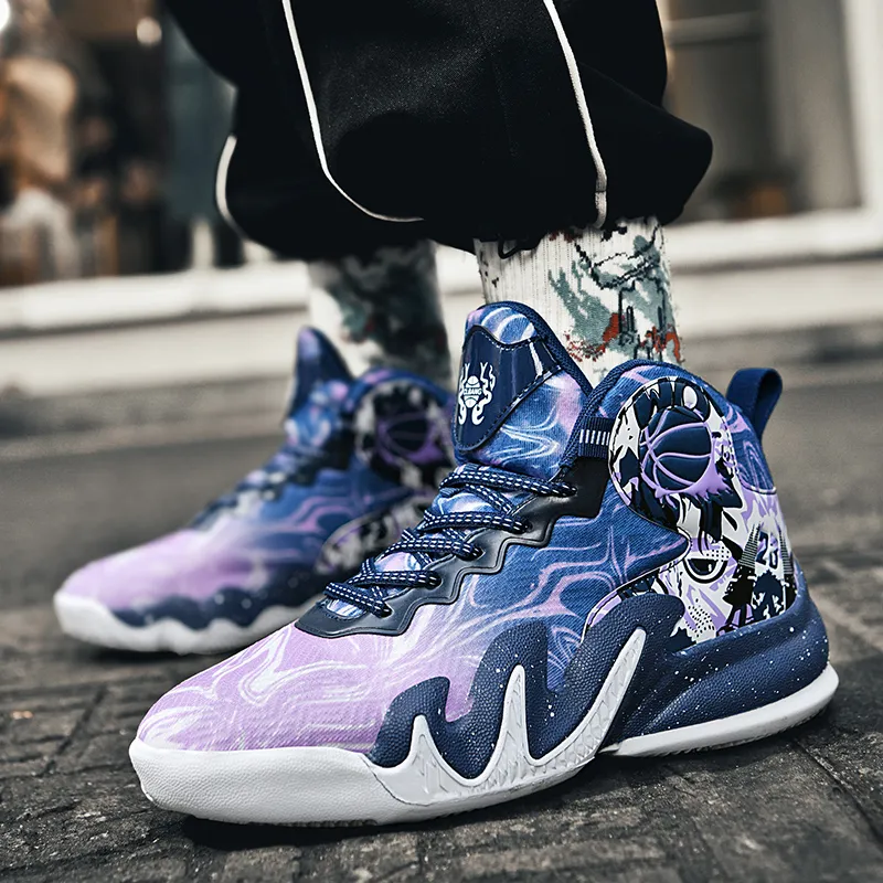 Black tailed Deer Shock Absorbers With Slip Resistant And Abrasion Resistant Properties Mid Top Basketball Shoes Unisex-16