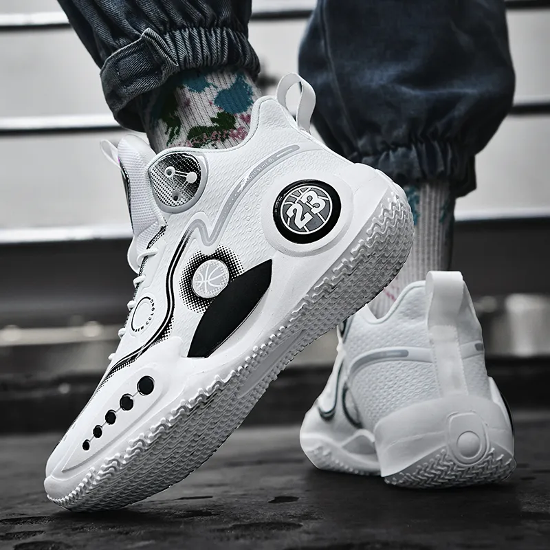 Black tailed Deer Cushioning, Slip Resistant, And Abrasion Resistant High Top Basketball Shoes Unisex-15