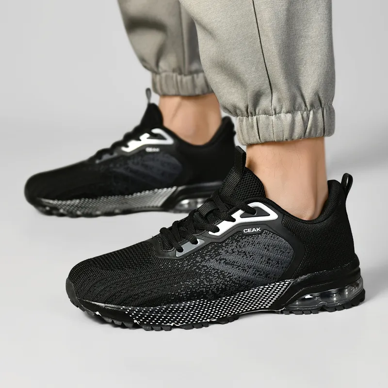Black tailed Deer Slip Resistant And Breathable Low Top Air Cushion Casual Running Shoes Men's-3