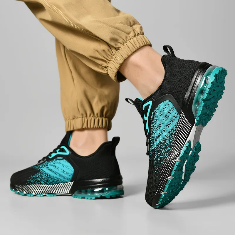 Black tailed Deer Slip Resistant And Breathable Low Top Air Cushion Casual Running Shoes Men's-8