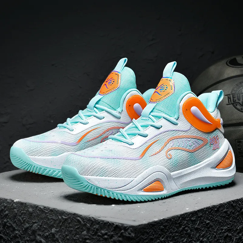 Black tailed Deer Shock Absorbers Slip Resistant, Abrasion Resistant, Breathable Mid Top Basketball Shoes Unisex-14