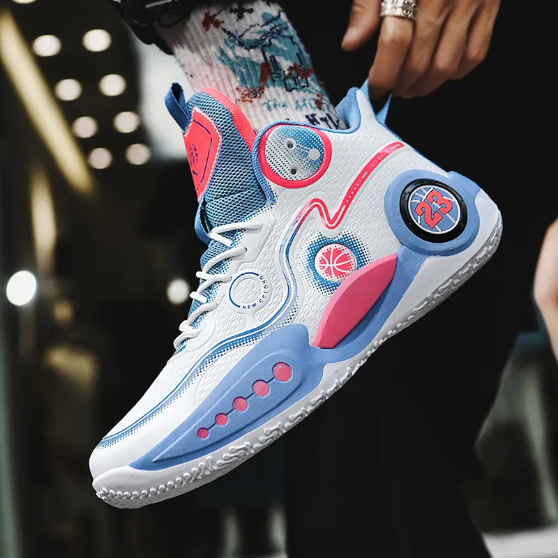 Black tailed Deer Cushioning, Slip Resistant, And Abrasion Resistant High Top Basketball Shoes Unisex-23