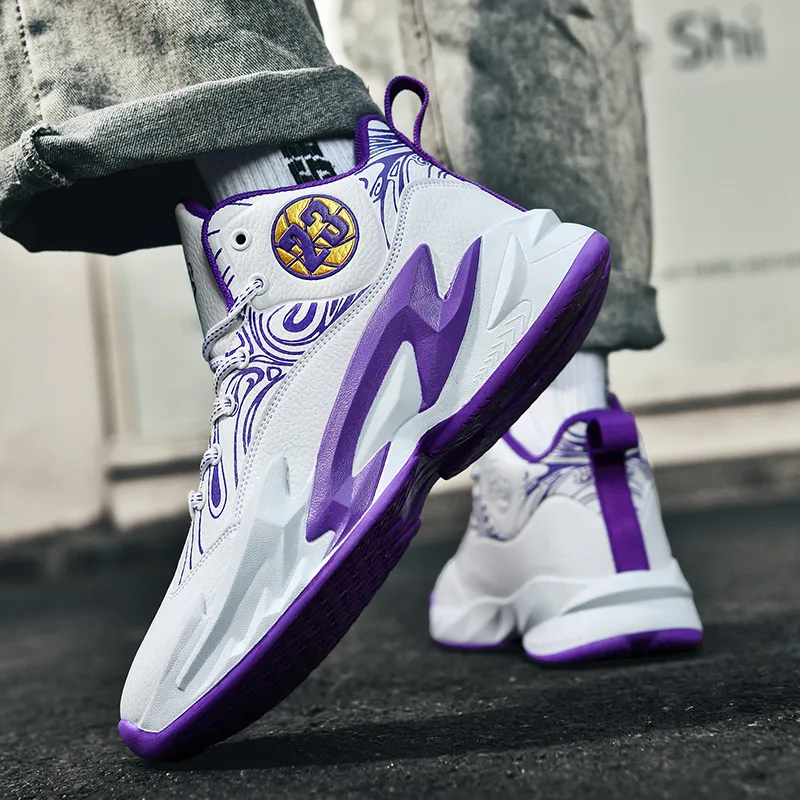 Black tailed Deer Shock Absorbers With Slip Resistant And Abrasion Resistant Properties Mid Top Basketball Shoes Unisex-17