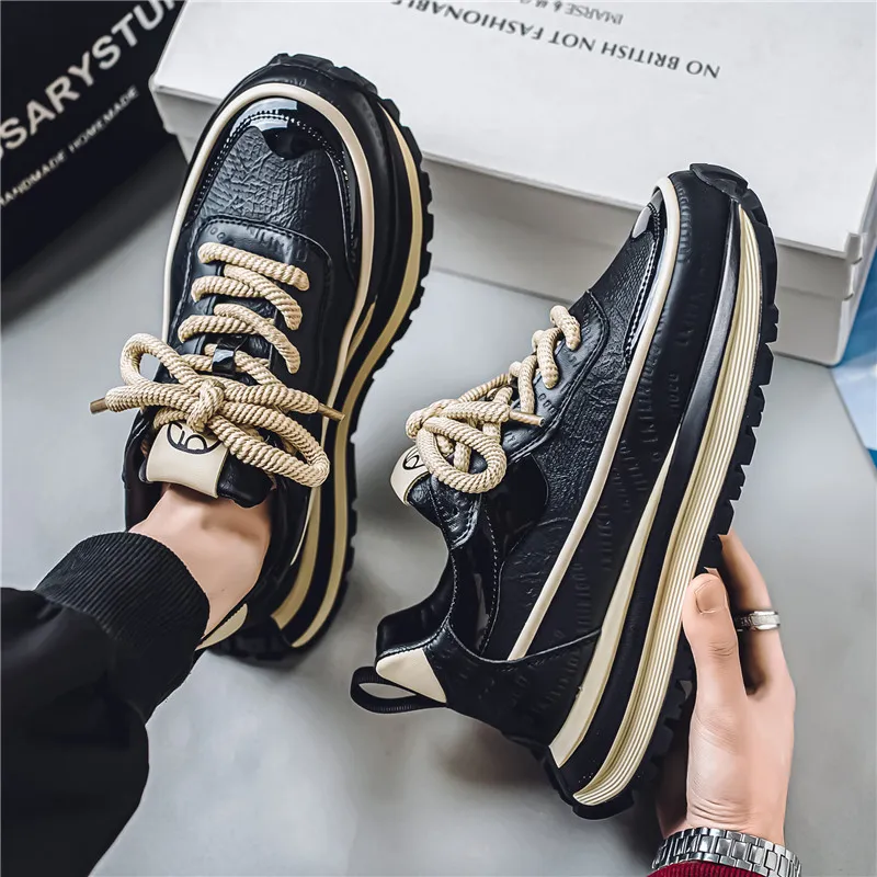 Black tailed Deer Slip Resistant And Breathable Low Top Casual Shoes Men's-16
