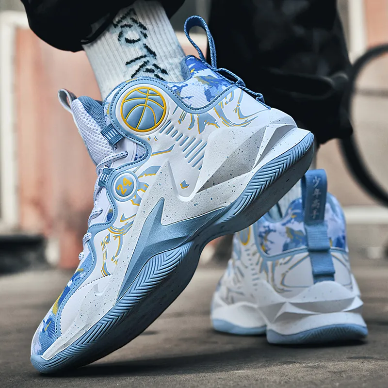Black tailed Deer Shock Absorbers With Slip Resistant And Abrasion Resistant Properties Mid Top Basketball Shoes Unisex-18