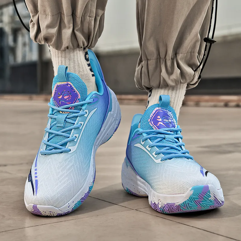Black tailed Deer Shock Absorbers Slip Resistant Breathable Mid Top Basketball Shoes Unisex-14