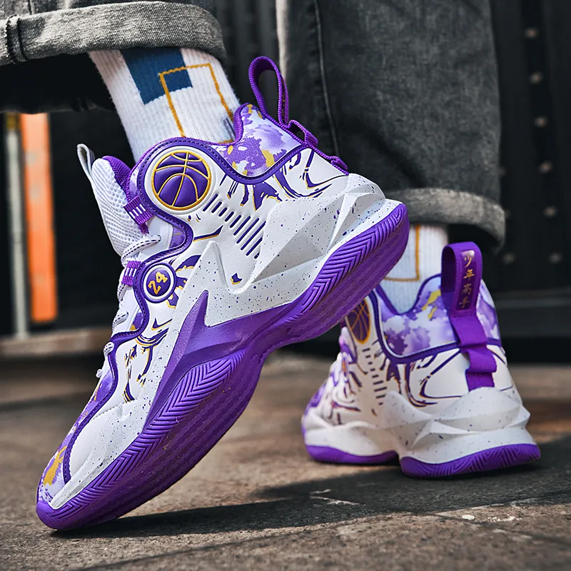Black tailed Deer Shock Absorbers With Slip Resistant And Abrasion Resistant Properties Mid Top Basketball Shoes Unisex-6