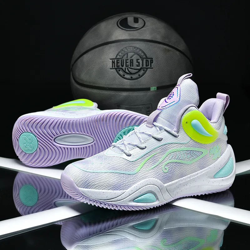 Black tailed Deer Shock Absorbers Slip Resistant, Abrasion Resistant, Breathable Mid Top Basketball Shoes Unisex-19