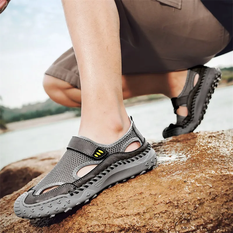 Black tailed Deer Slip Resistant And Breathable River Trekking Shoes Men's-13