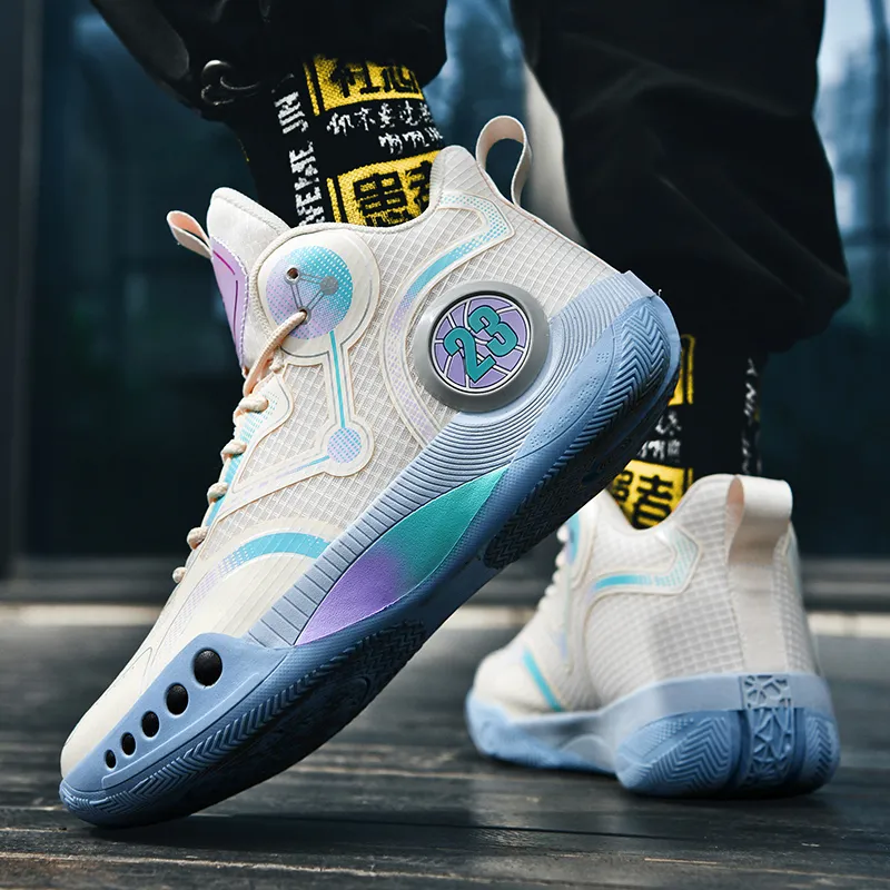 Black tailed Deer Cushioning, Slip Resistant, Abrasion Resistant, Breathable, Thermal High Top Basketball Shoes Unisex-3