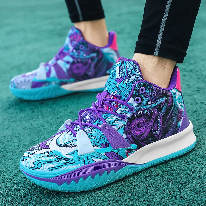 Black tailed Deer Slip Resistant, Abrasion Resistant, Breathable Mid Top Basketball Shoes Unisex-10