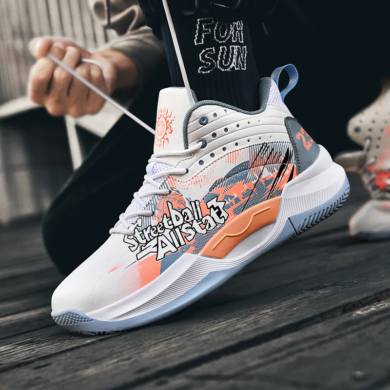 Black tailed Deer Cushioning, Slip Resistant, And Abrasion Resistant High Top Basketball Shoes Unisex-19