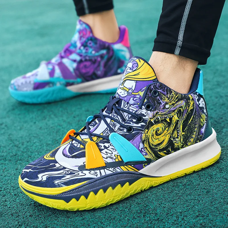 Black tailed Deer Slip Resistant, Abrasion Resistant, Breathable Mid Top Basketball Shoes Unisex-27