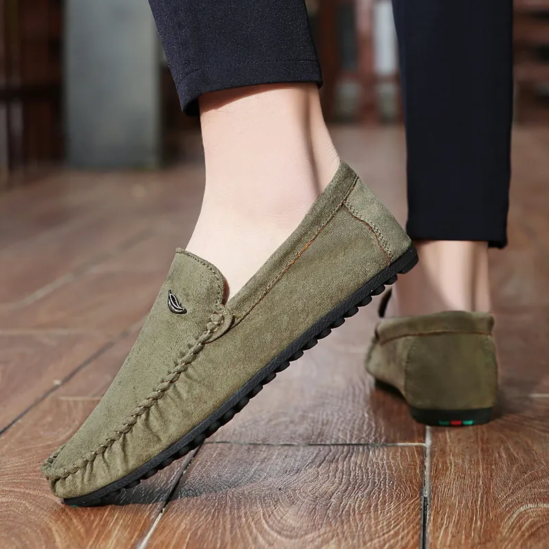 Black tailed Deer Loafers Men's-9