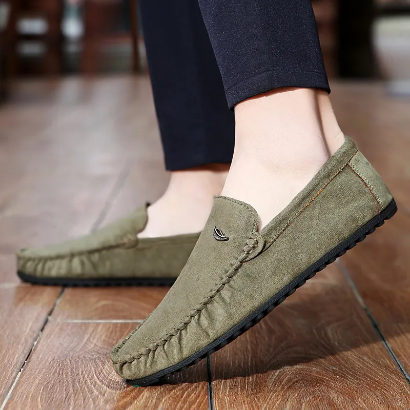 Black tailed Deer Loafers Men's-10