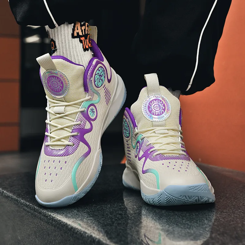 Black tailed Deer Cushioning, Slip Resistant, And Abrasion Resistant High Top Basketball Shoes Unisex-23
