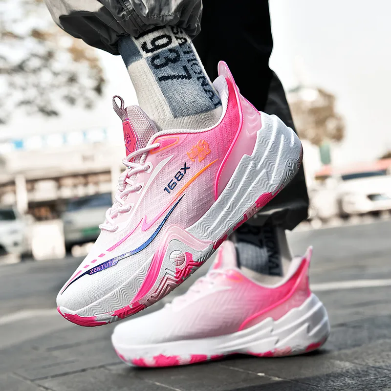 Black tailed Deer Shock Absorbers Slip Resistant Breathable Mid Top Basketball Shoes Unisex-8