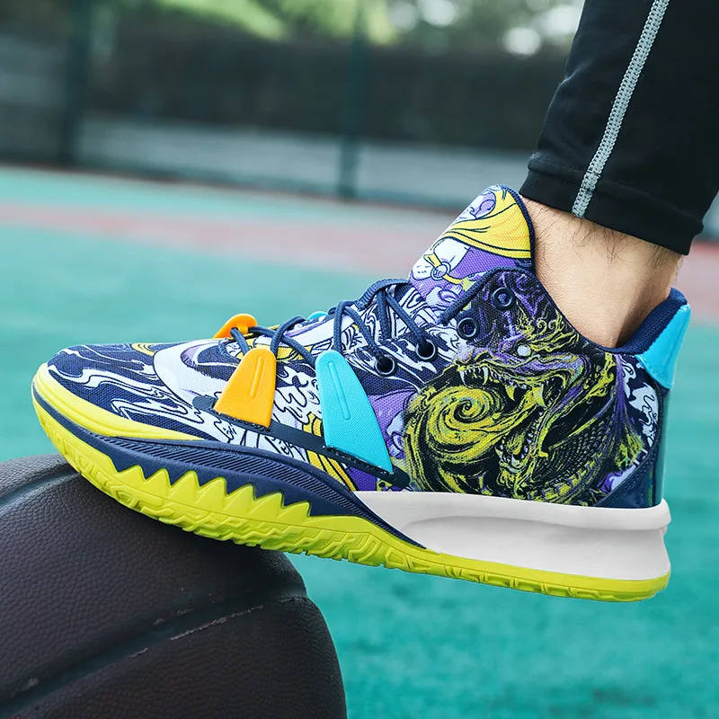 Black tailed Deer Slip Resistant, Abrasion Resistant, Breathable Mid Top Basketball Shoes Unisex-16