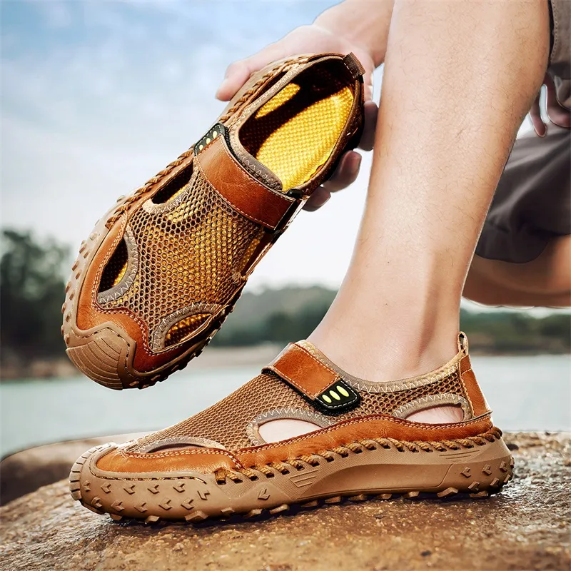 Black tailed Deer Slip Resistant And Breathable River Trekking Shoes Men's-4