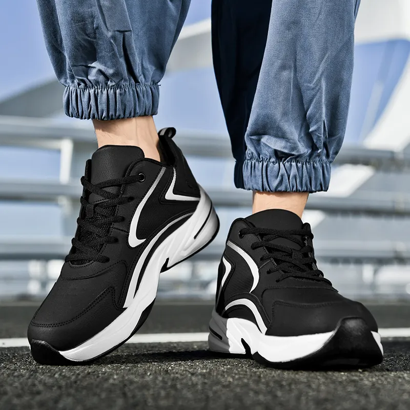 Black tailed Deer Cushioning, Slip Resistant, And Abrasion Resistant Mid Top Casual Running Shoes Men's-5