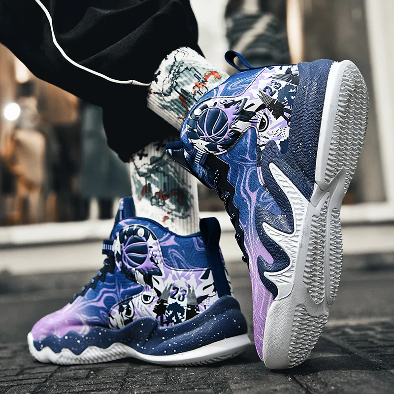 Black tailed Deer Shock Absorbers With Slip Resistant And Abrasion Resistant Properties Mid Top Basketball Shoes Unisex-15