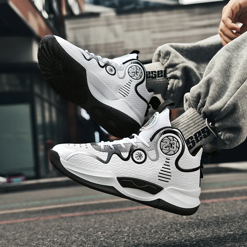 Black tailed Deer Cushioning, Slip Resistant, And Abrasion Resistant High Top Basketball Shoes Unisex-17