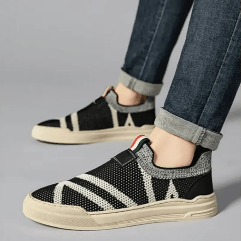 Wit Lightweight And Breathable Low Top Skateboard Shoes Men's Black-9