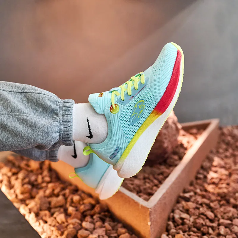 AVJV Running Shoes Men Low Top Cyan/Green-6