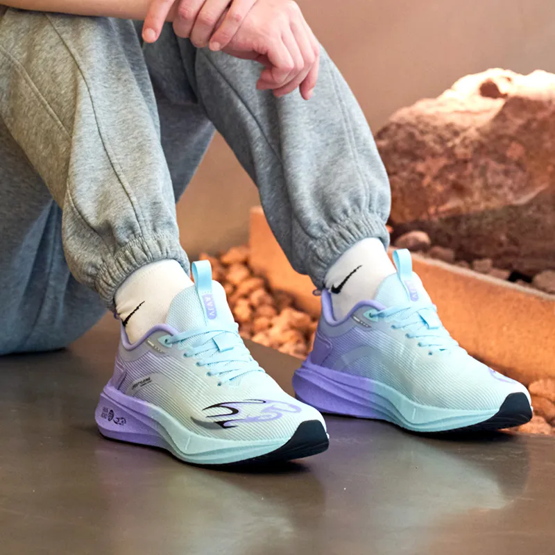 AVJV Running Shoes Men Low Top Purple, Light Blue-10