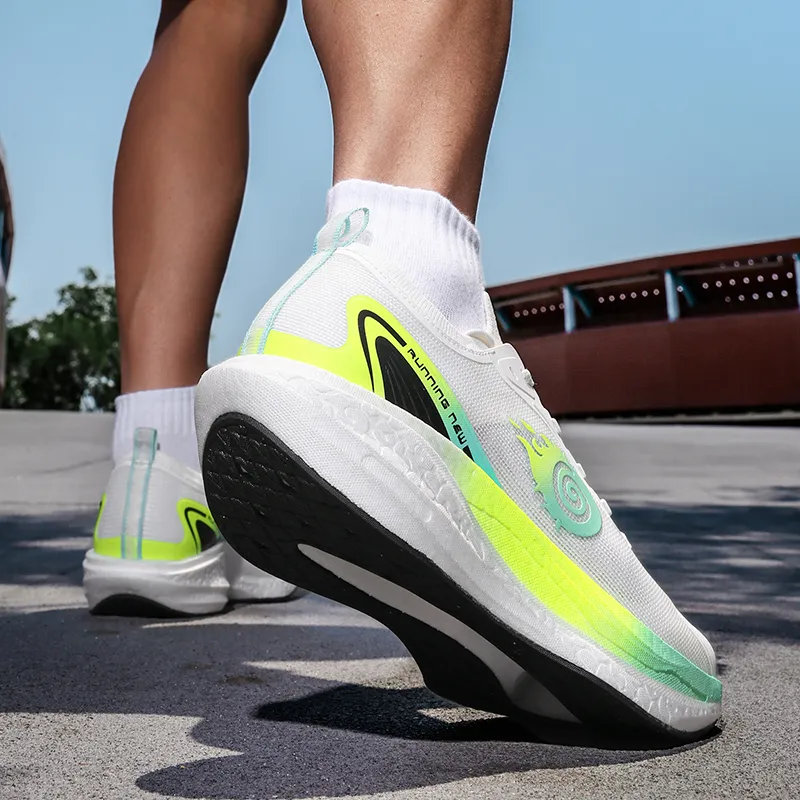 AVJV Running Shoes Unisex Low Top Cyan-5