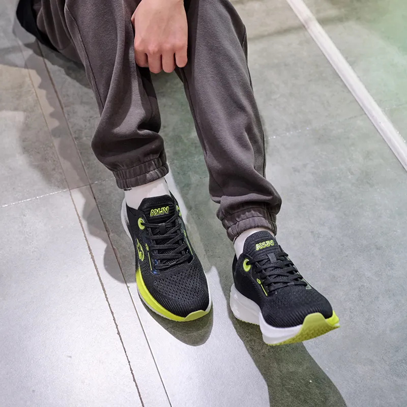AVJV Running Shoes Men Low Top Neon Green-6