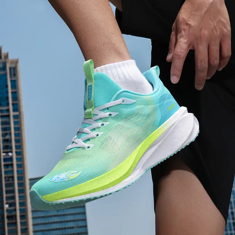 AVJV Running Shoes Men Low Top Cyan-3