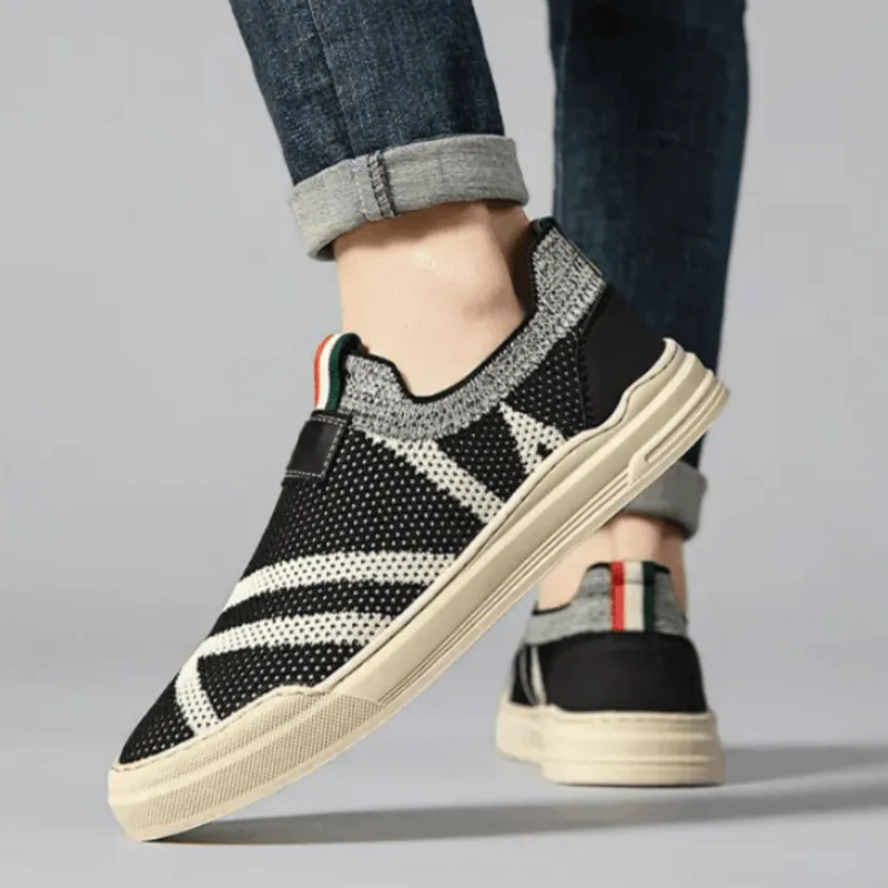 Wit Lightweight And Breathable Low Top Skateboard Shoes Men's Black-8