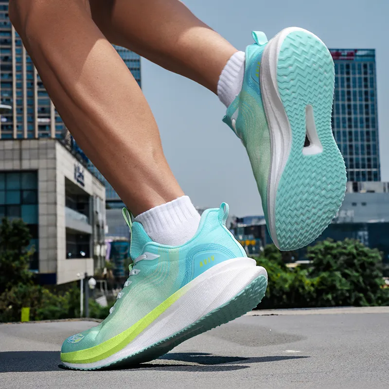 AVJV Running Shoes Men Low Top Cyan-4